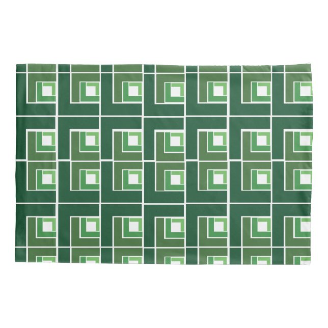 Green Topsy Turvy  Pillowcase (Back)