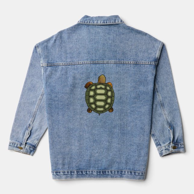 Green Tortoise Denim Jacket (Back)