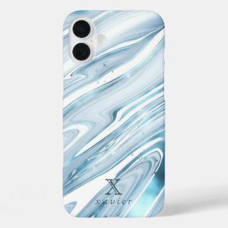 Green Tosca Marble Customisable iPhone 16 Plus Case