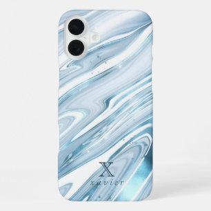 Green Tosca Marble Customisable iPhone 16 Plus Case