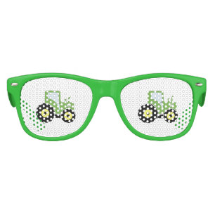 Green toy tractor kids sunglasses