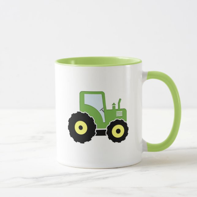Green toy tractor mug (Right)