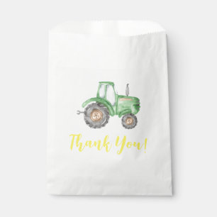 Green Tractor Farm Birthday Favour Bags