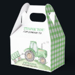 Green Tractor Farm birthday gable Favour Box<br><div class="desc">Sticking with your theme to the very end,  these cute Favour Boxes make the perfect thank you gifts for your guest.   If you need additional item,  please just message me here on zazzle.</div>