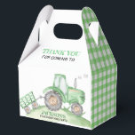 Green Tractor Farm birthday gable Favour Box<br><div class="desc">Sticking with your theme to the very end,  these cute Favour Boxes make the perfect thank you gifts for your guest.   If you need additional item,  please just message me here on zazzle.</div>