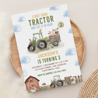 Green Tractor Farm Birthday Party