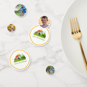 Green Tractor   Farm Theme Birthday Party Decor Confetti