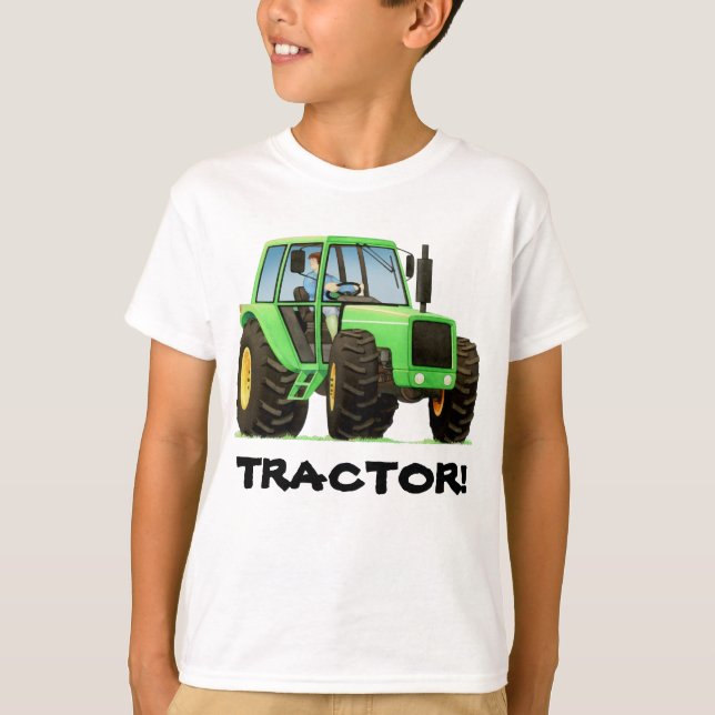 Green Tractor T-Shirt (Front)