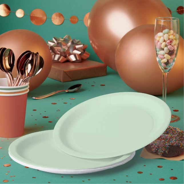Green Tranquillity Paper Plate (Multi)