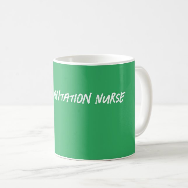 Green Transplantation Nurse Coffee Mug (Front Right)