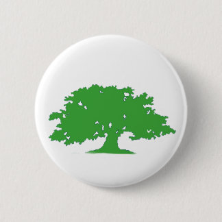 Green Tree 6 Cm Round Badge