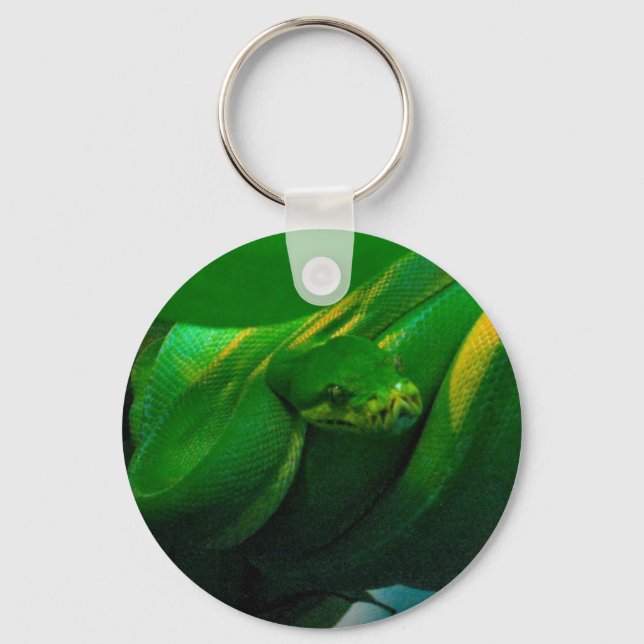 Green Tree Boa Key Ring (Front)