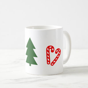 Green tree Christmas Sticks Coffee Mug