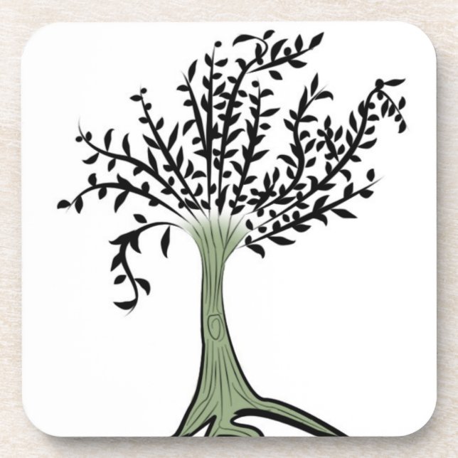 Green tree coaster (Front)