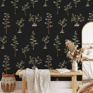 Green Tree Forest Pattern Wallpaper