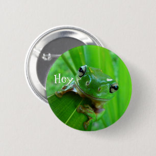 Green Tree Frog Button