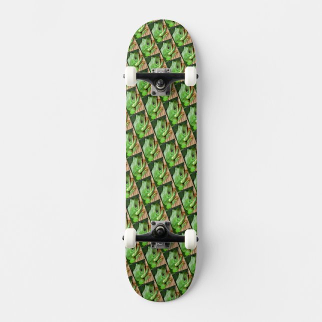 Green Tree Frog Skateboard (Front)