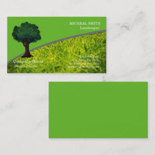 Green Tree Garden Lawn Care and Landscape Business Card