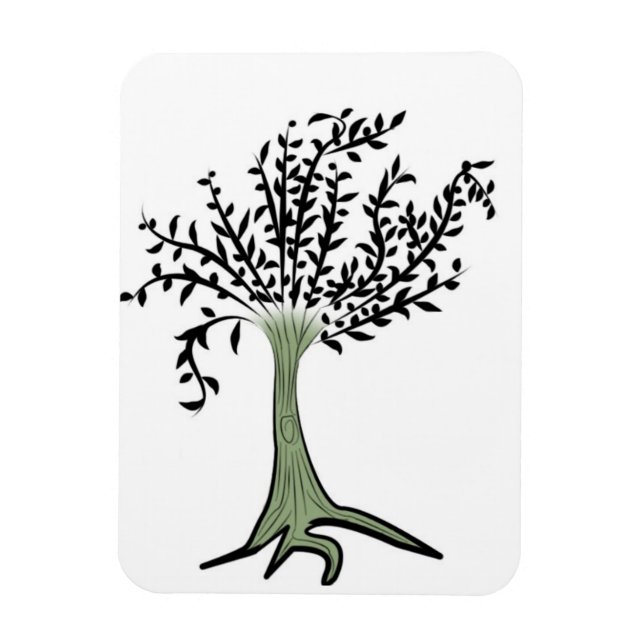 Green tree magnet (Vertical)
