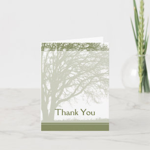 Green Tree of Life Thank You Card