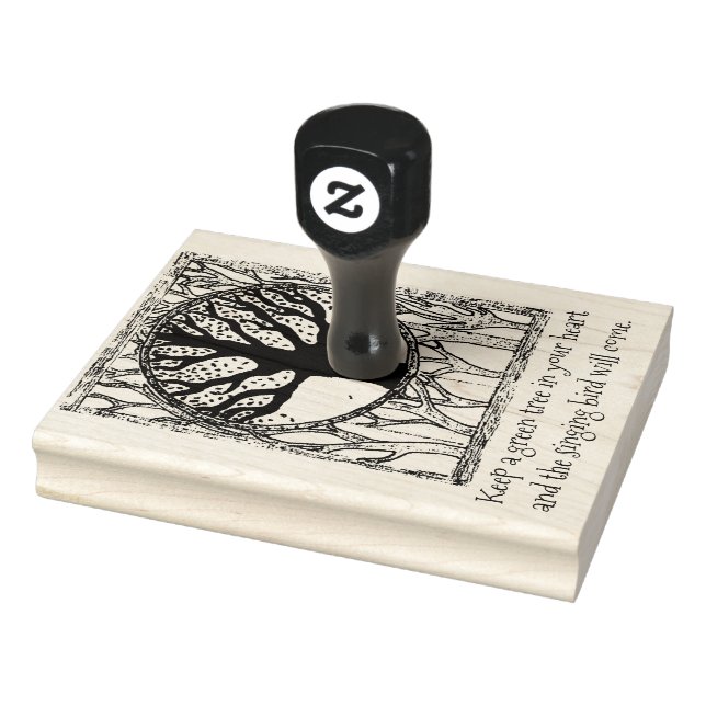 Green Tree Proverb Stamp (Stamp)