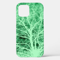 Green tree silhouette Case-Mate iPhone case