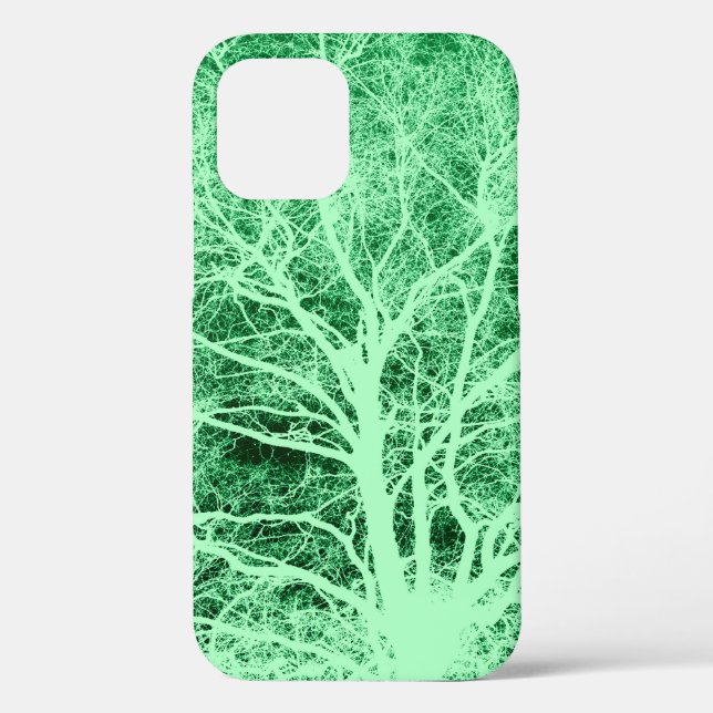 Green tree silhouette Case-Mate iPhone case (Back)