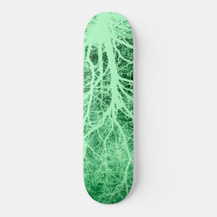 Green tree silhouette skateboard