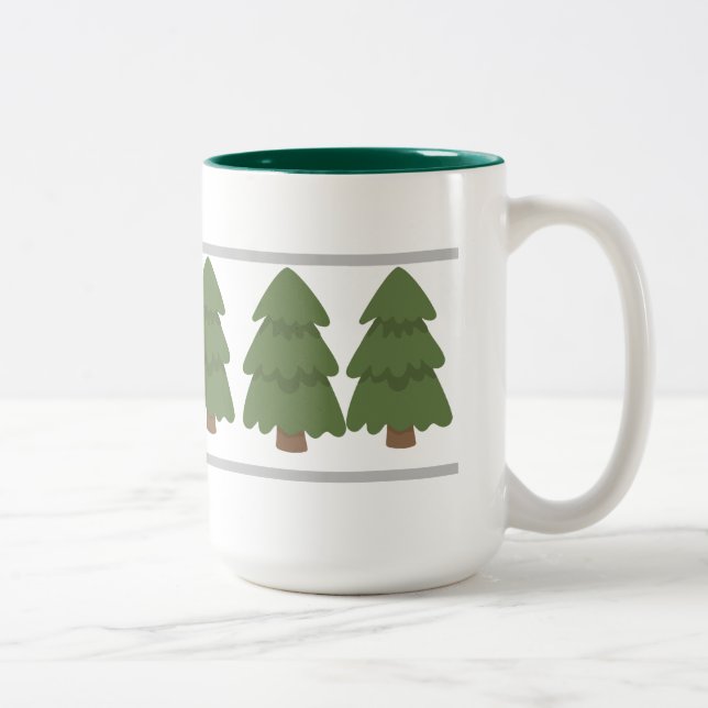 Green Tree Two-Tone Coffee Mug (Right)