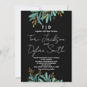 Green Tree Wedding Invitations