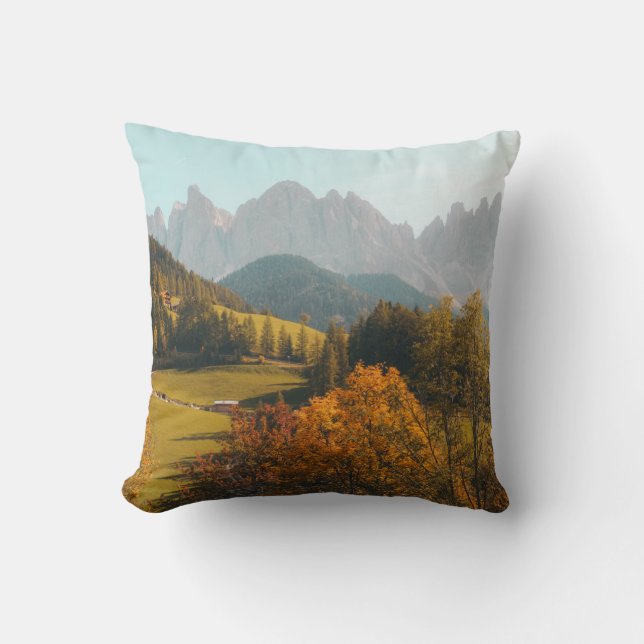 GREEN TREES AND GRASS FIELD CUSHION (Front)