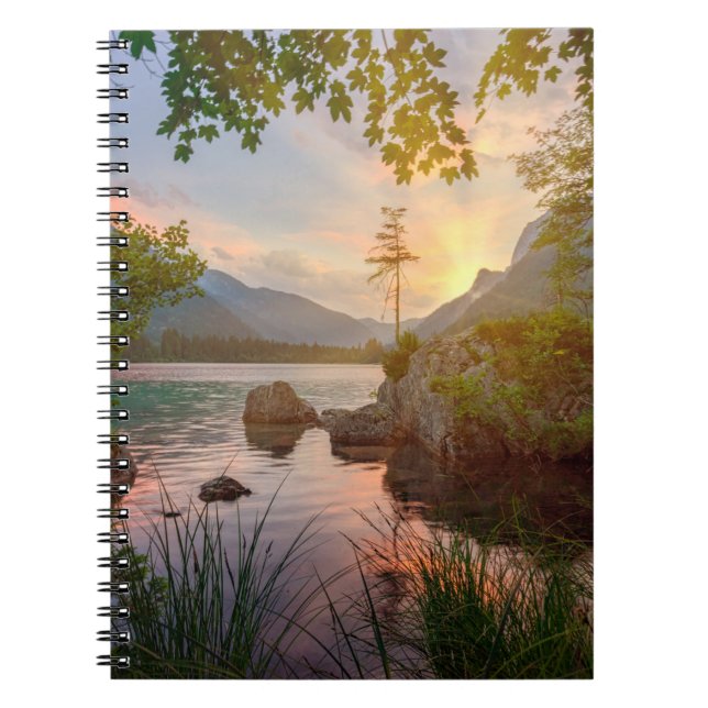 GREEN TREES NEAR BODY OF WATER DURING DAYTIME NOTEBOOK (Front)