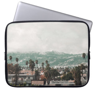 GREEN TREES NEAR BUILDINGS LAPTOP SLEEVE