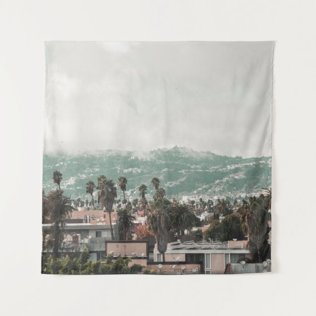 GREEN TREES NEAR BUILDINGS TAPESTRY (Front)