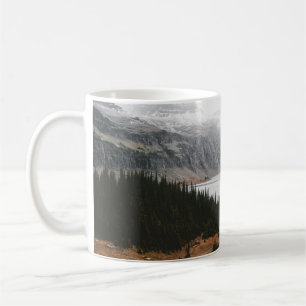 GREEN TREES NEAR CALM BODY OF WATER COFFEE MUG