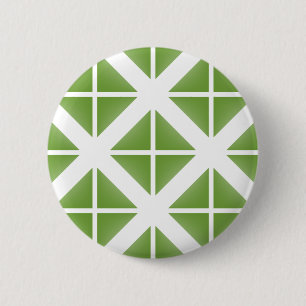 Green Trendy Triangle Pattern 6 Cm Round Badge