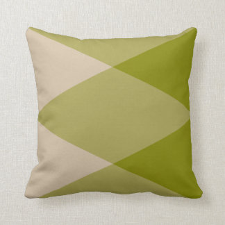 Green Triangles Cushion