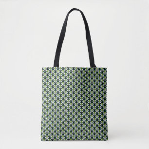 Green Triangles Tote Bag