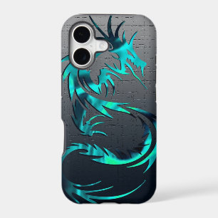 green tribal dragon phone case