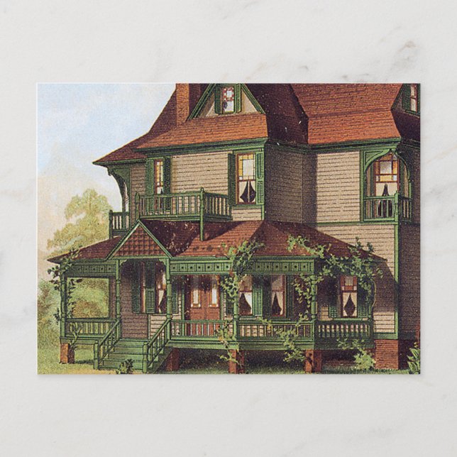 Green Trim Postcard (Front)