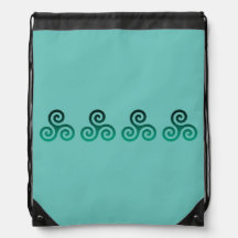 Green Triskele Ancient Celtic Symbol Mint