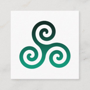 Green Triskele Enclosure Card