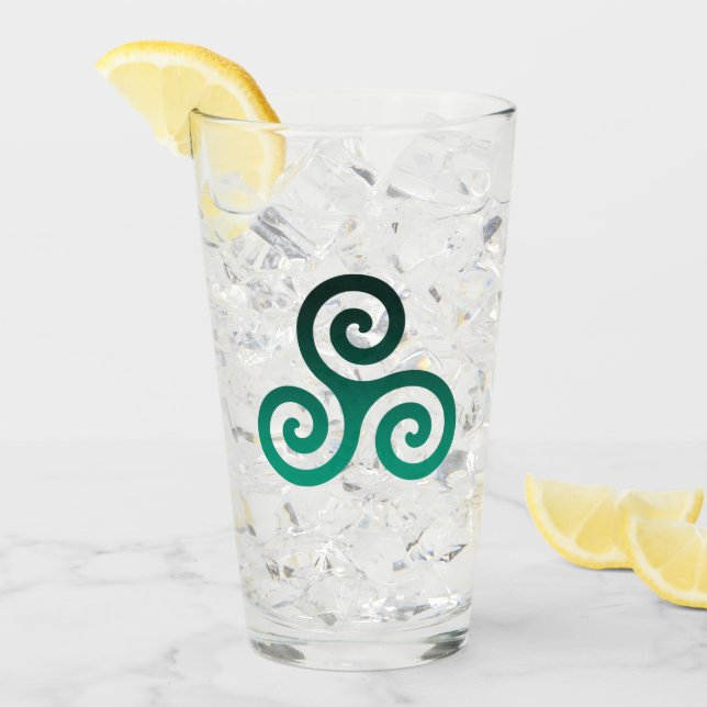 Green Triskele Glass (Front Ice)