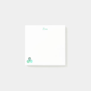 Green Triskele Post-it Notes