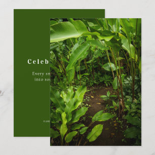 Green tropical garden, Earth Day Card