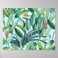 Green Tropical Jungle Banana Tree Strelitzia