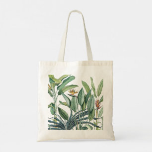 Green Tropical Jungle Banana Tree Strelitzia Tote Bag