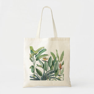 Green Tropical Jungle Banana Tree Strelitzia Tote Bag
