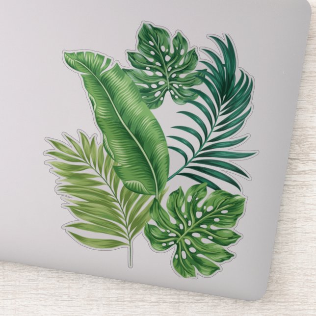 Green Tropical Leaves (Detail)