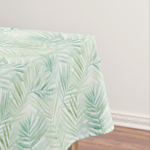 Green Tropical Leaves Aloha Wedding Tablecloth